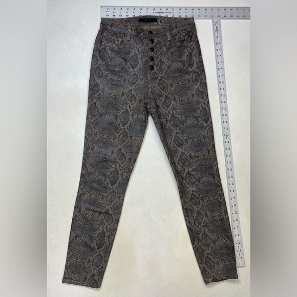 J Brand Lillie Coated Boa High Rise Crop Skinny Jeans Women 29 - Picture 9 of 12